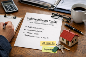 Valberedningens förslag inför årsstämman 2026